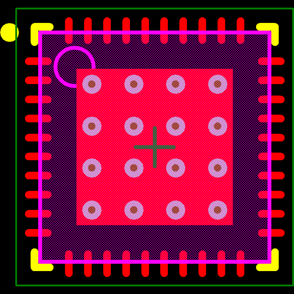 SI3453A-B02-GMR Footprint - Silicon Lab