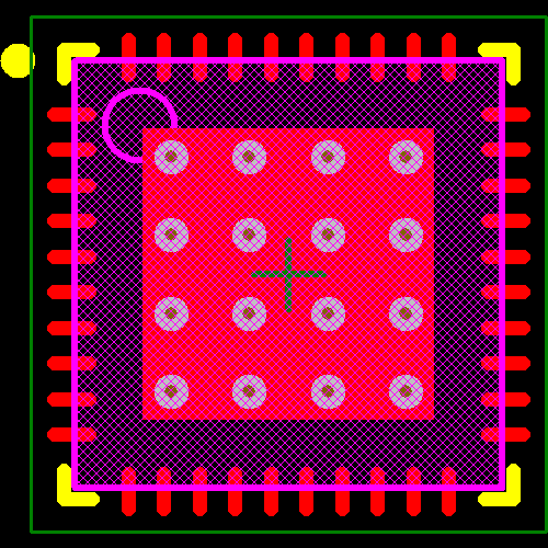 SI3453A-B02-GMR Footprint - Silicon Lab
