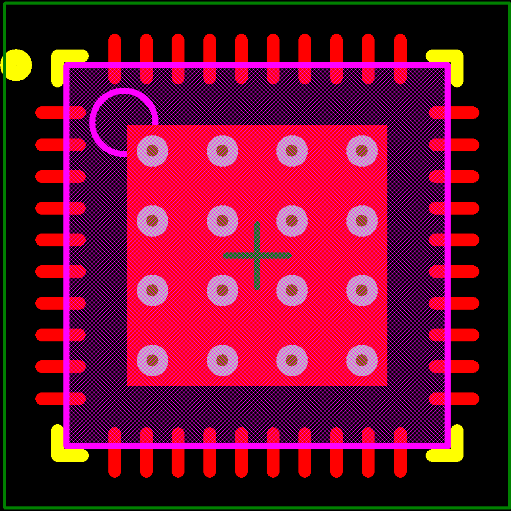 SI3453A-B02-GMR Footprint - Silicon Lab