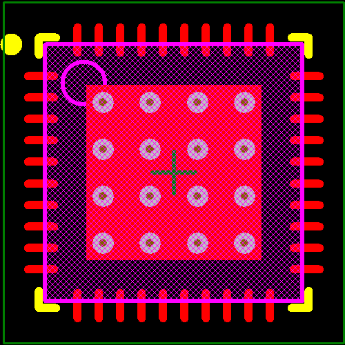 SI3453A-B02-GMR Footprint - Silicon Lab