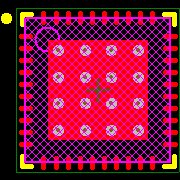 SI3453A-B02-GMR Footprint - Silicon Lab