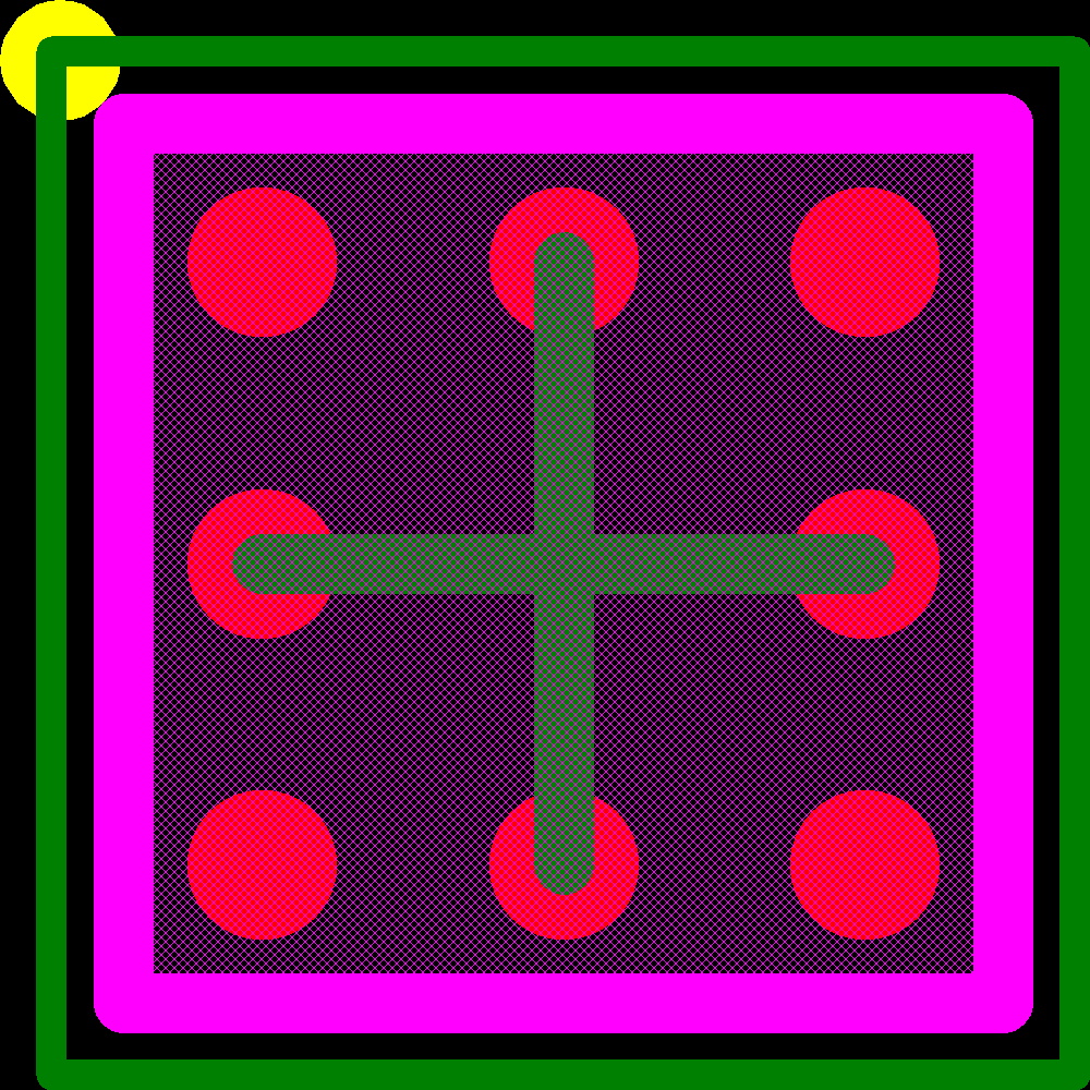 TPS61061YZFT Footprint - Texas Instruments