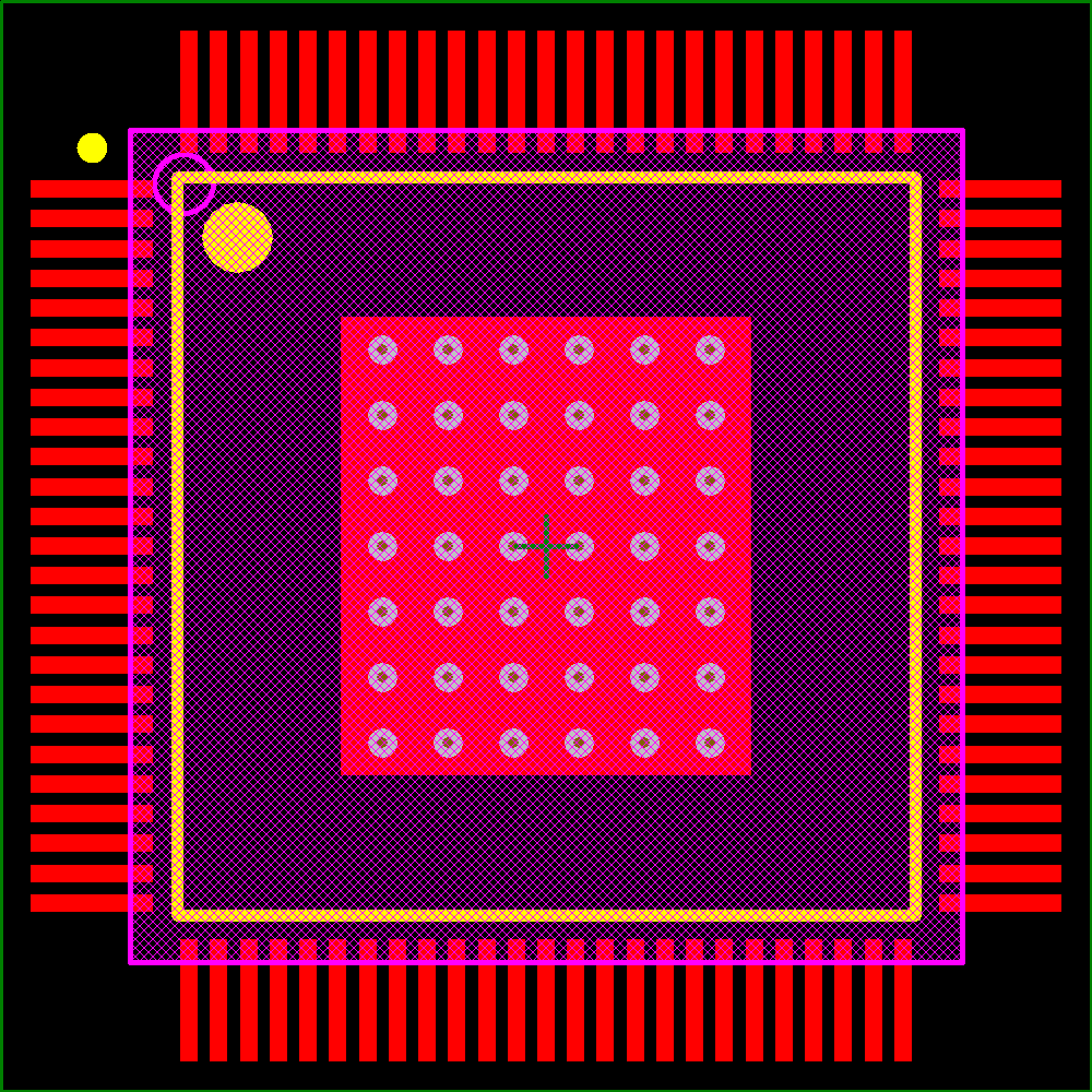 TMS320F28067PZPQ Footprint - Texas Instruments