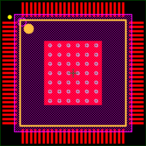 TMS320F28067PZPQ Footprint - Texas Instruments
