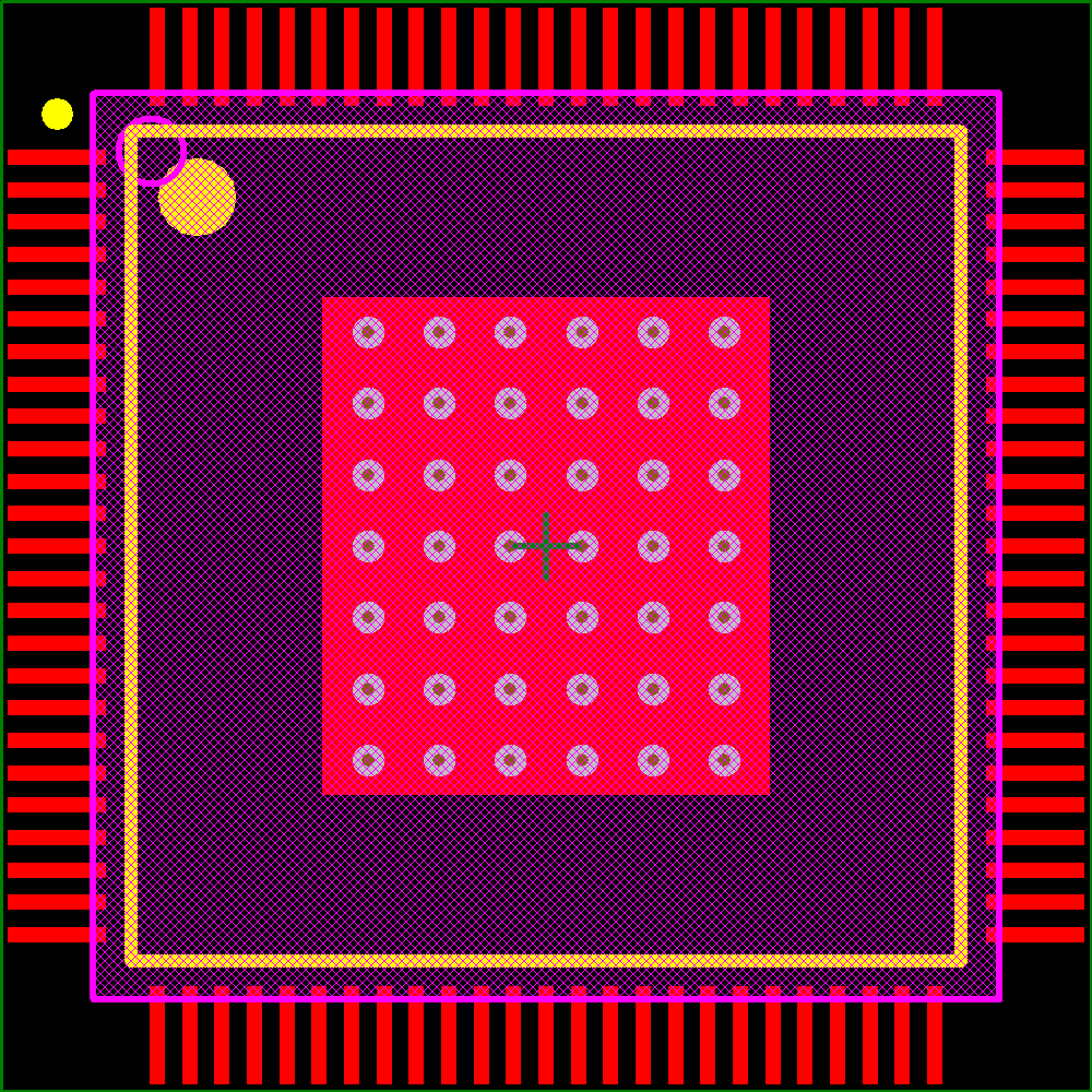 TMS320F28067PZPQ Footprint - Texas Instruments