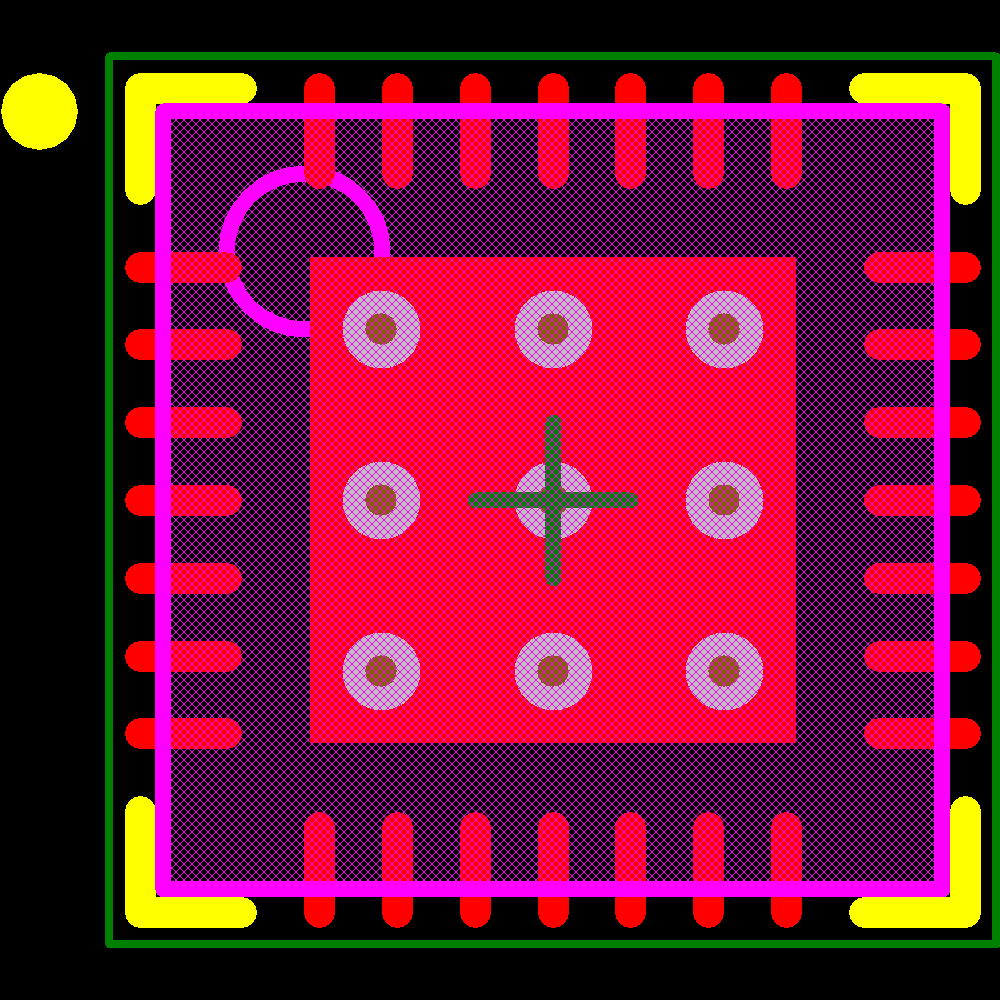 AS1110-BQFR Footprint - ams