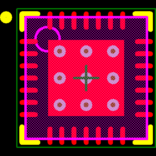 AS1110-BQFR Footprint - ams