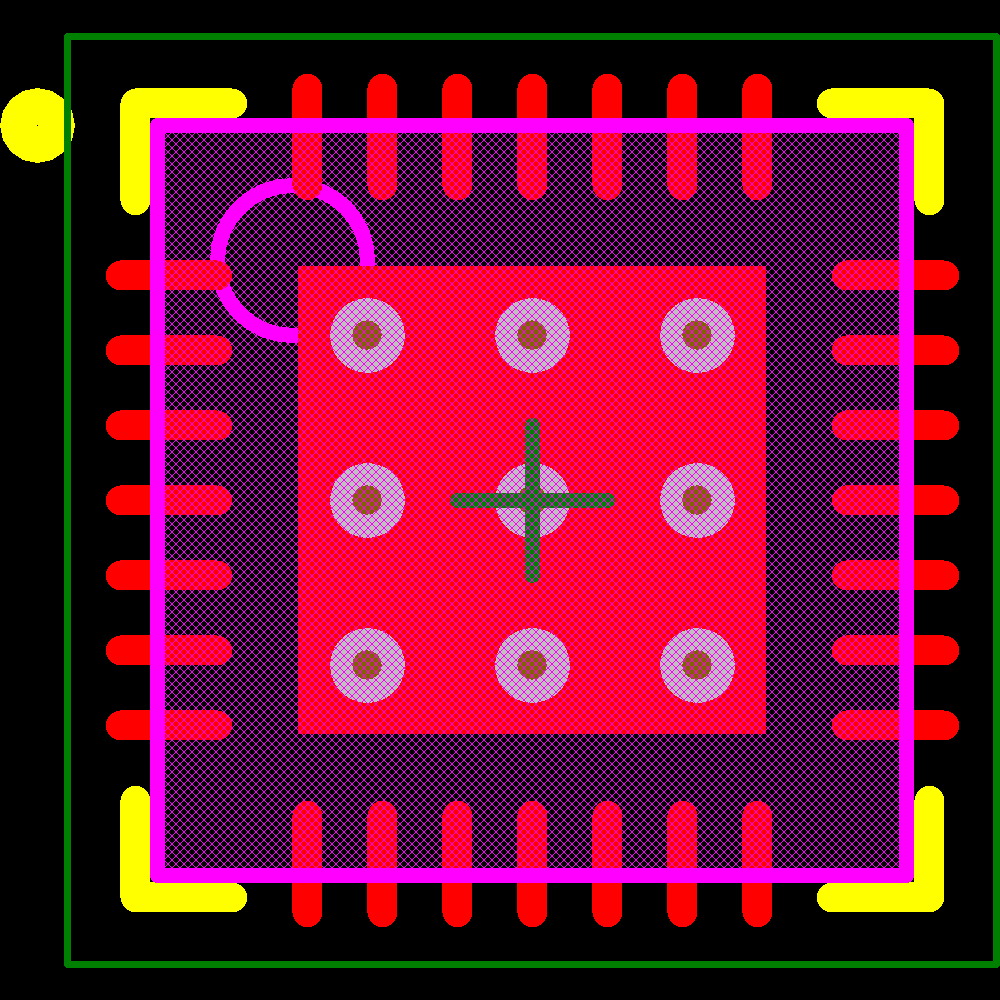 AS1110-BQFR Footprint - ams