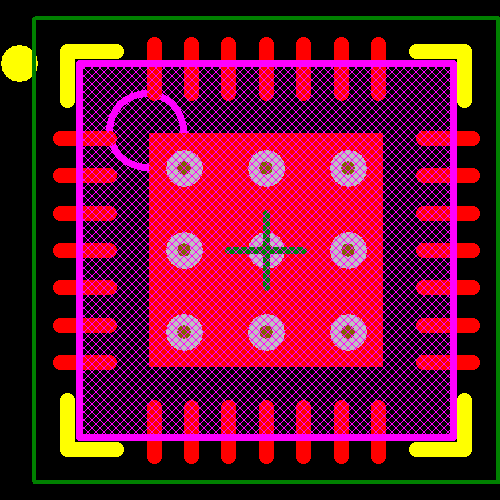 AS1110-BQFR Footprint - ams