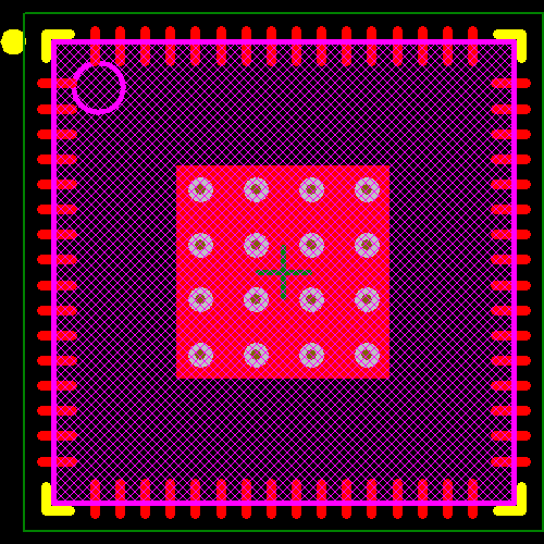 CC430F6135IRGCT Footprint - Texas Instruments