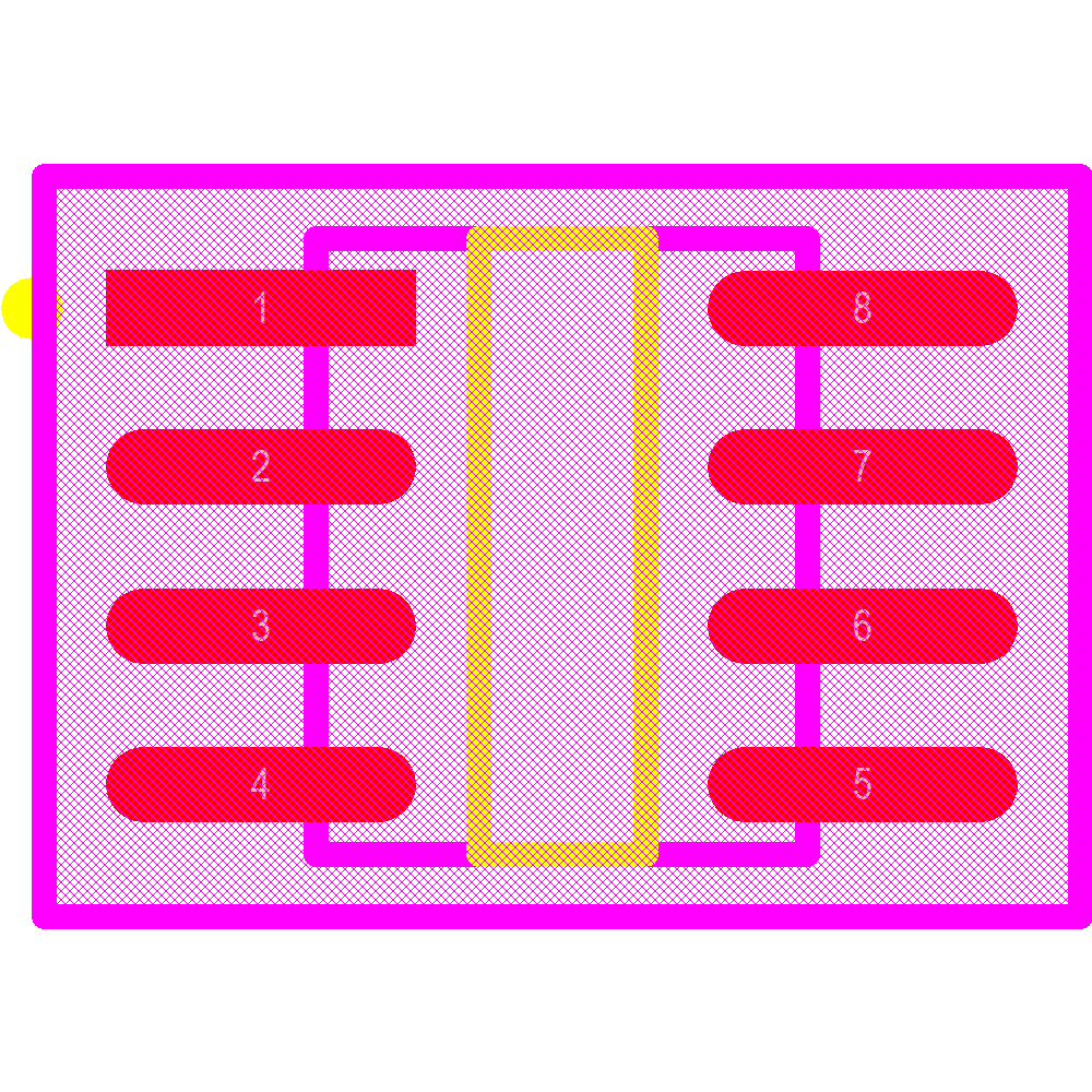 MIC2076-1YM-TR Footprint - Microchip