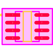MIC2076-1YM-TR Footprint - Microchip