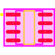 MIC2076-1YM-TR Footprint - Microchip