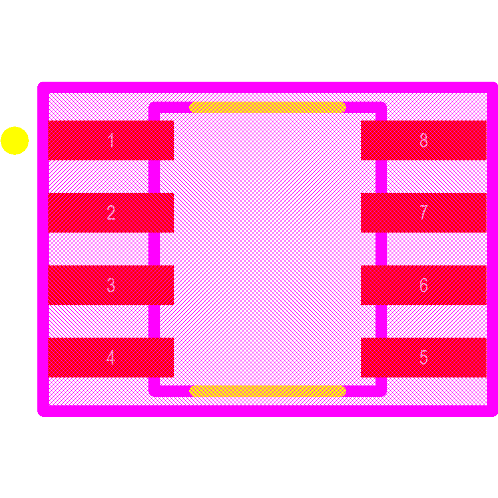 MIC2076-1YM-TR Footprint - Microchip