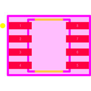 MIC2076-1YM-TR Footprint - Microchip