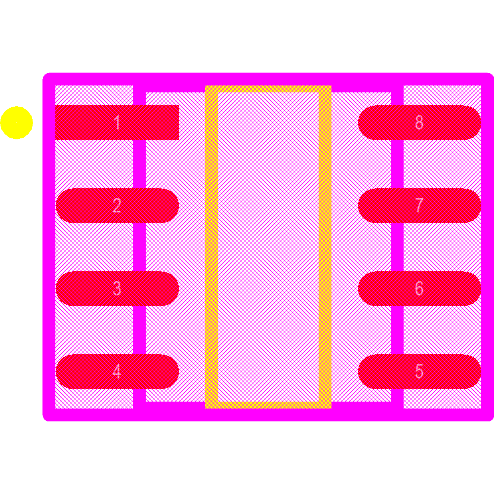 MIC2076-1YM-TR Footprint - Microchip