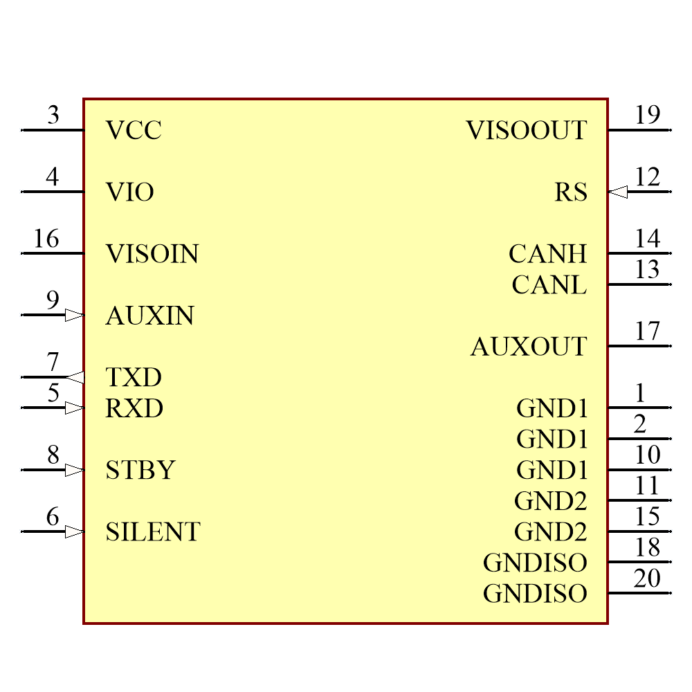 ADM3057EBRWZ Symbol - Analog Devices