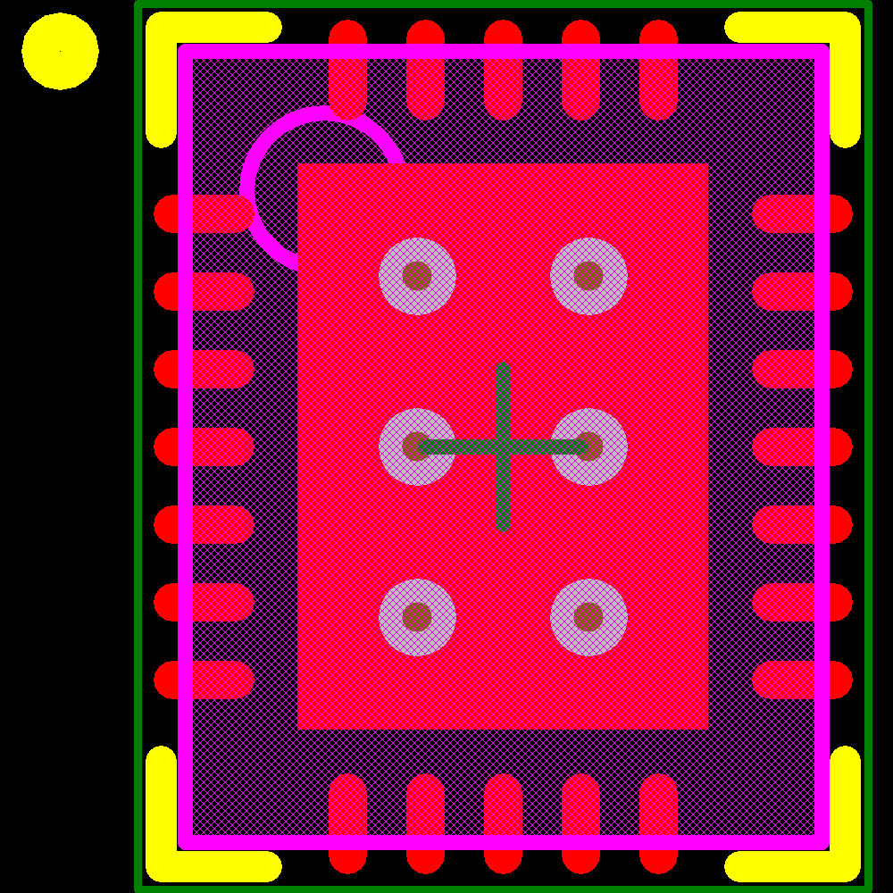LTC4215CUFD-2#PBF Footprint - Analog Devices