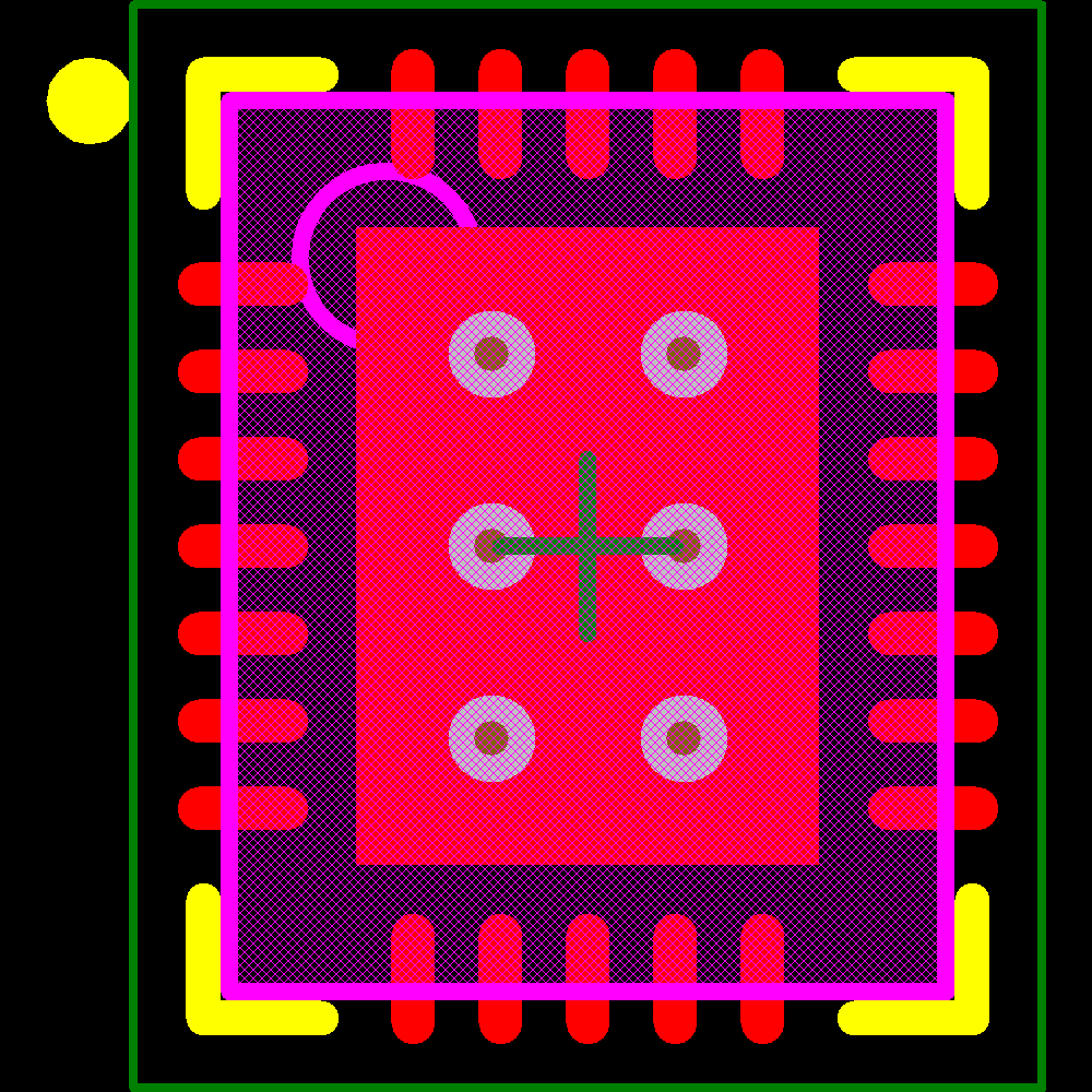 LTC4215CUFD-2#PBF Footprint - Analog Devices