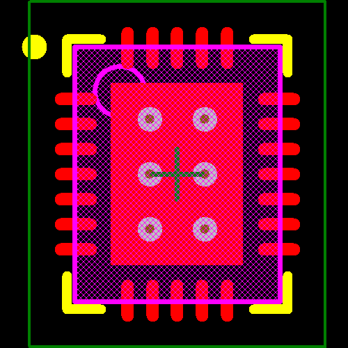 LTC4215CUFD-2#PBF Footprint - Analog Devices