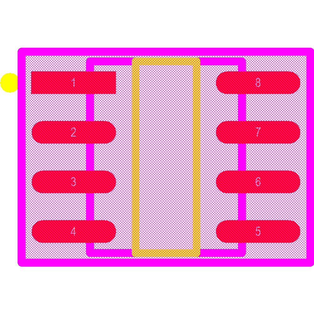 SN65176BDR Footprint - Texas Instruments