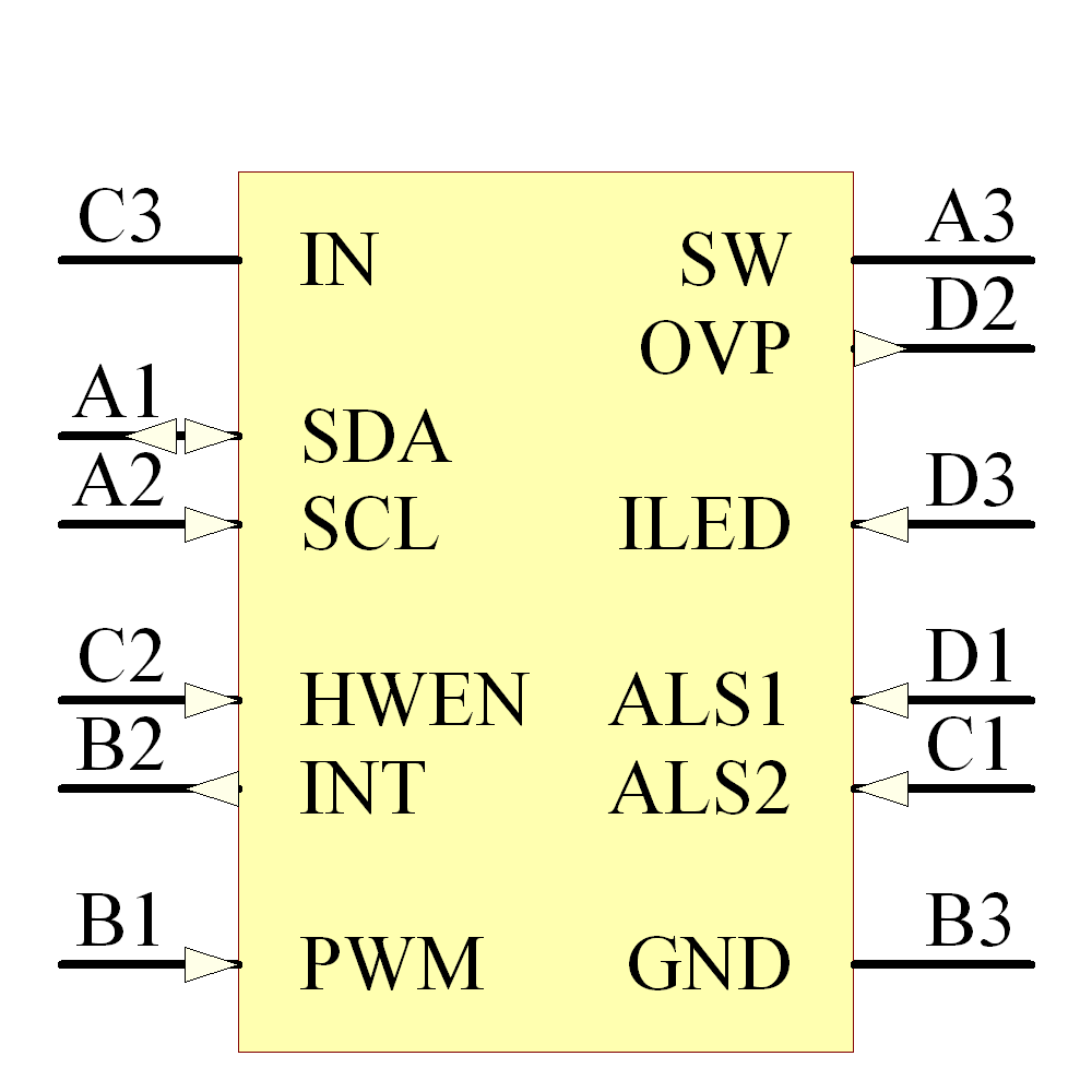 LM3530UMX-25A/NOPB Symbol - Texas Instruments