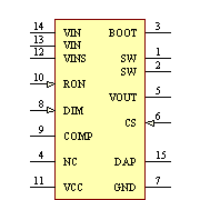 LM3406MH/NOPB Symbol - Texas Instruments