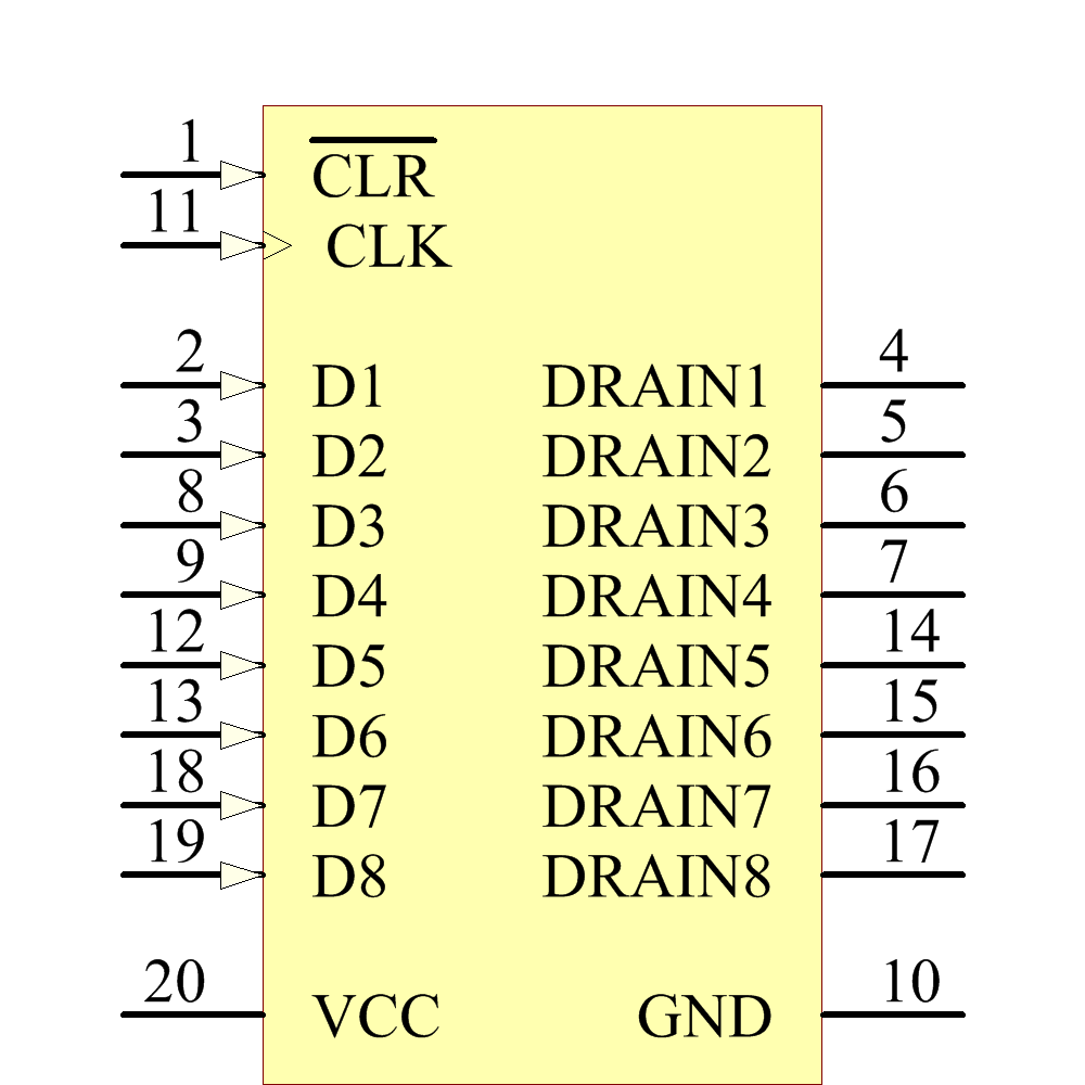 TPIC6273N Symbol - Texas Instruments