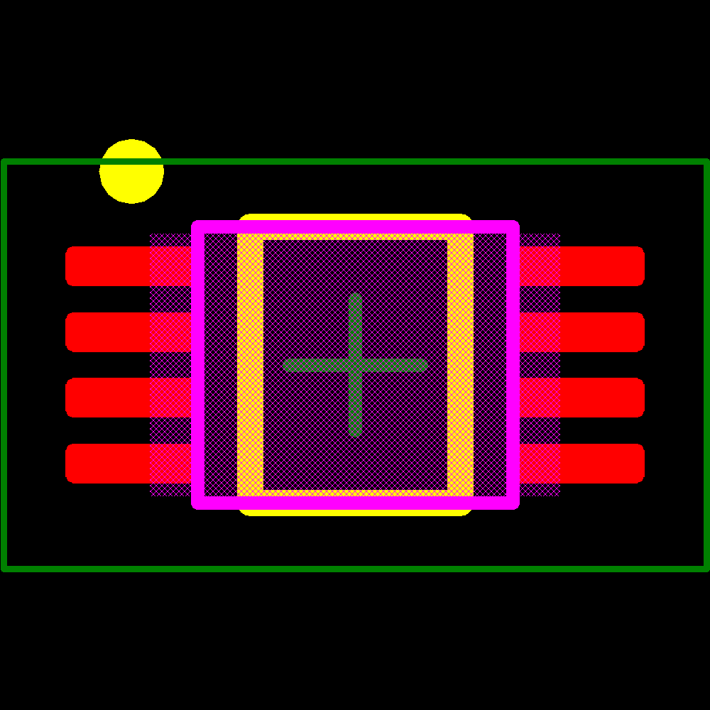 SN74LVC2G66DCUTG4 Footprint - Texas Instruments
