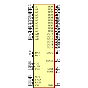 MT46V16M16CV-6IT Symbol - Micron