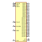 TLC5947RHBR Symbol - Texas Instruments