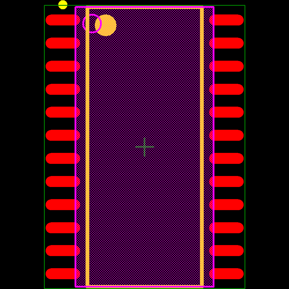 CAT9555WI-T1 Footprint - onsemi