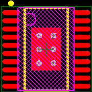 TPS76801QPWPG4 Footprint - Texas Instruments