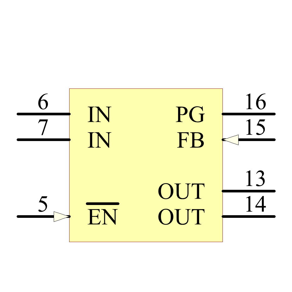 TPS76801QPWPG4 Symbol - Texas Instruments