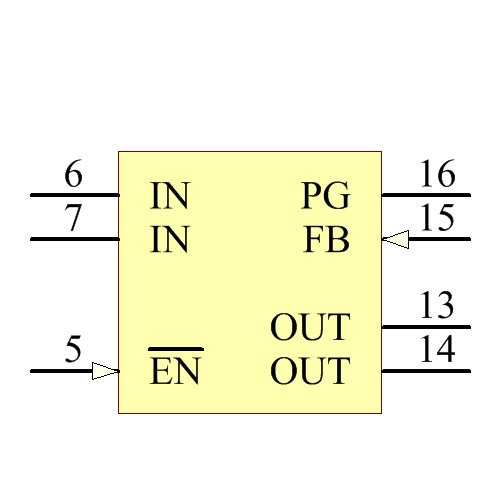 TPS76801QPWPG4 Symbol - Texas Instruments
