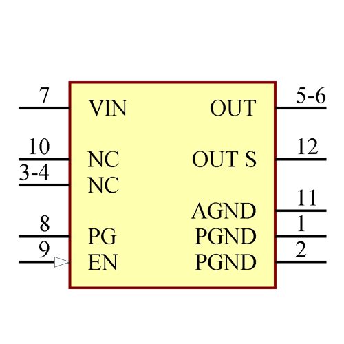 MPM3810GQB-12-Z Symbol - Monolithic Power Systems