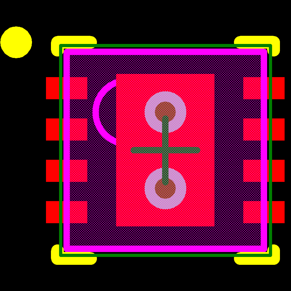 MCP14E4-E/MF Footprint - Microchip