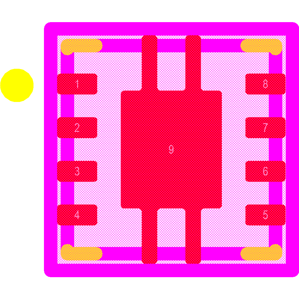 TPS7A8050DRBR Footprint - Texas Instruments