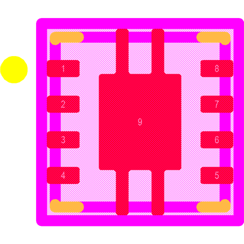 TPS7A8050DRBR Footprint - Texas Instruments