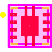 TPS7A8050DRBR Footprint - Texas Instruments