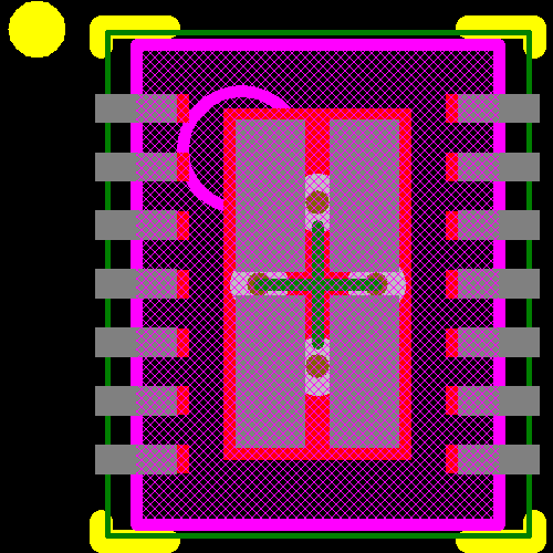 LM27952SDX/NOPB Footprint - Texas Instruments