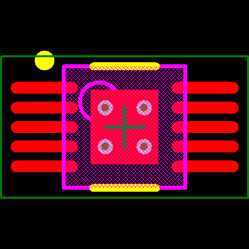 LM3409QHVMY/NOPB Footprint - Texas Instruments