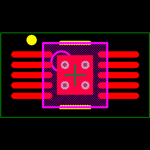LM3409QHVMY/NOPB Footprint - Texas Instruments