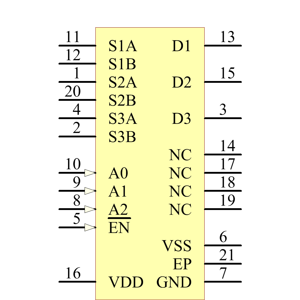 ADG786WBCPZ-REEL7 Symbol - Analog Devices
