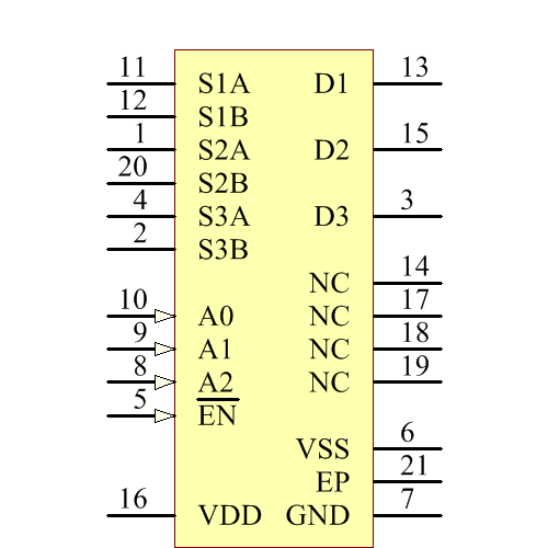 ADG786WBCPZ-REEL7 Symbol - Analog Devices