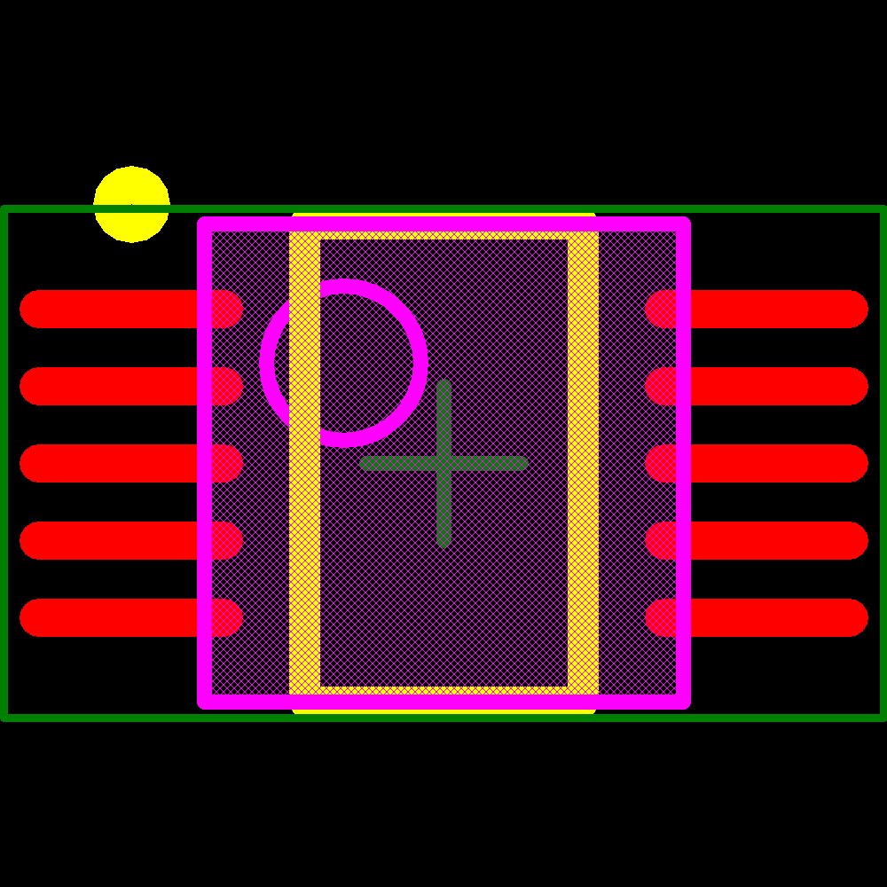 TPS61000DGST Footprint - Texas Instruments