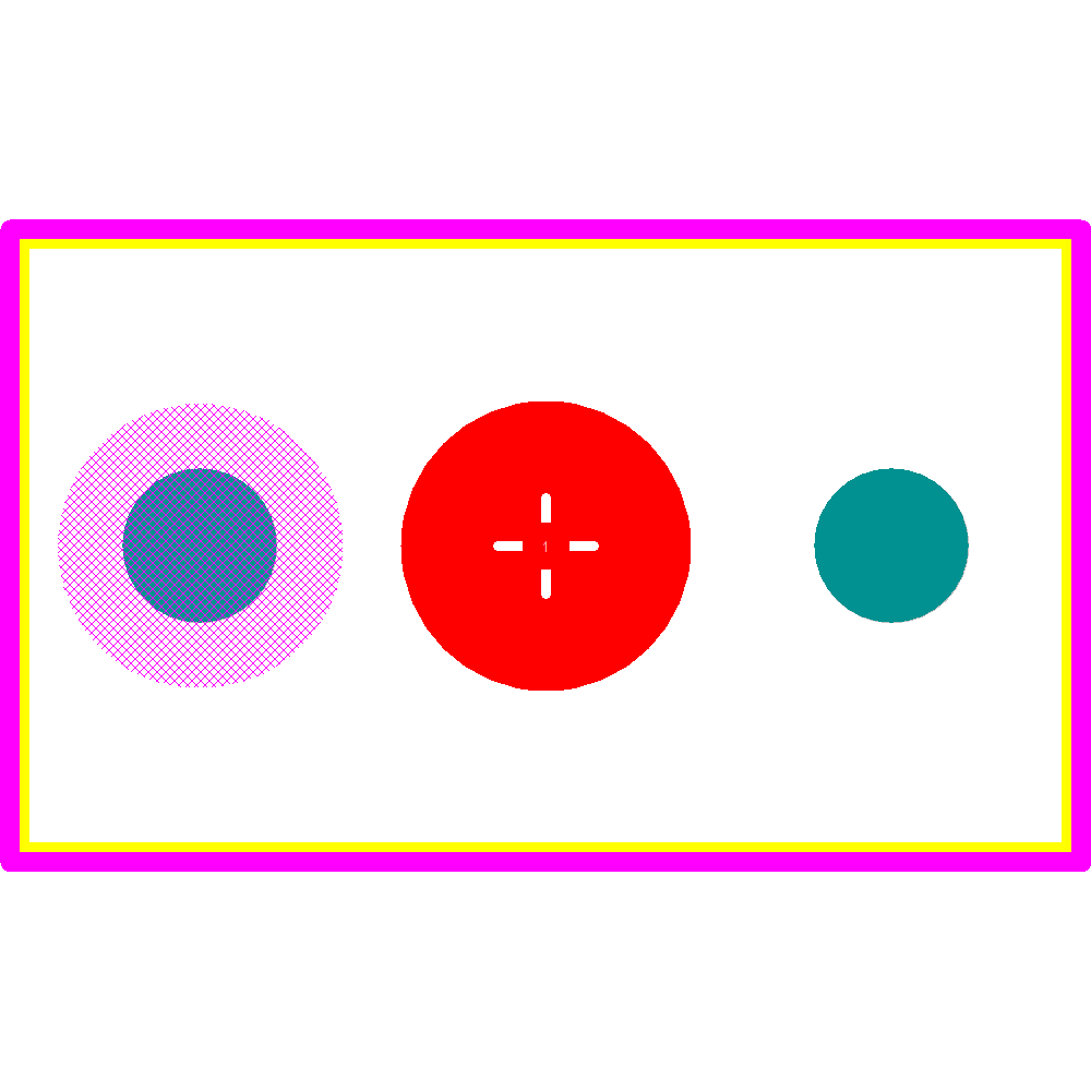 02K721-40MS3 Footprint - Rosenberger