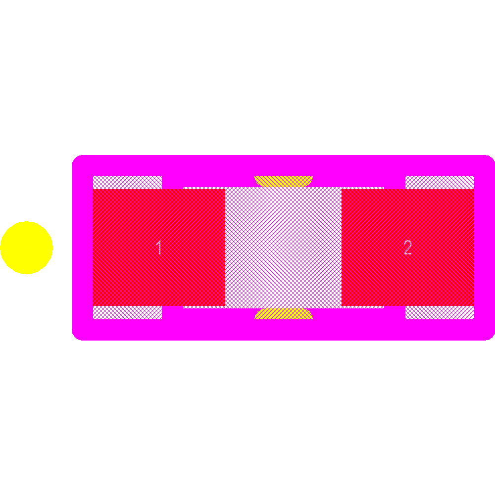 APT2012LSYCK/J3-PRV Footprint - Kingbright