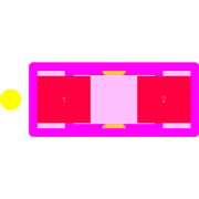 APT2012LSYCK/J3-PRV Footprint - Kingbright