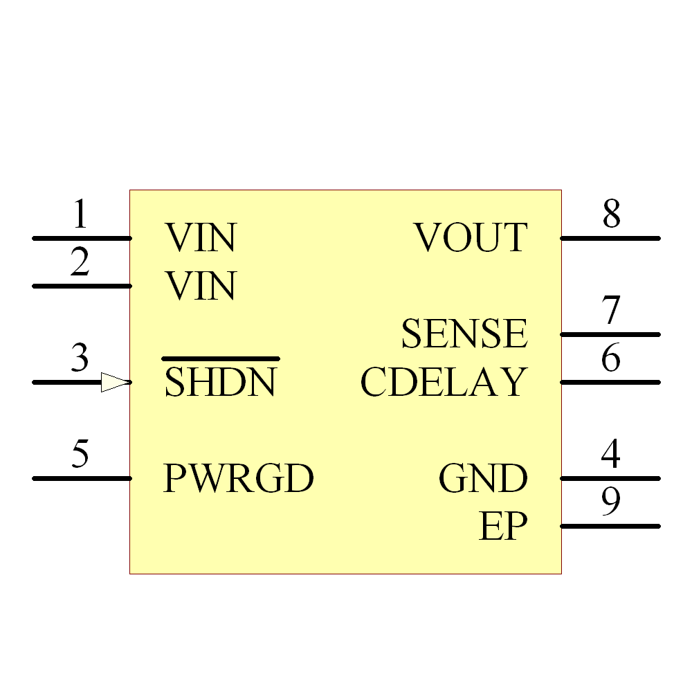 MCP1727T-3002E/MF Symbol - Microchip